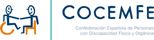 Logo de COCEMFE, Confederación Española de Personas con Discapacidad Física y Orgánica
